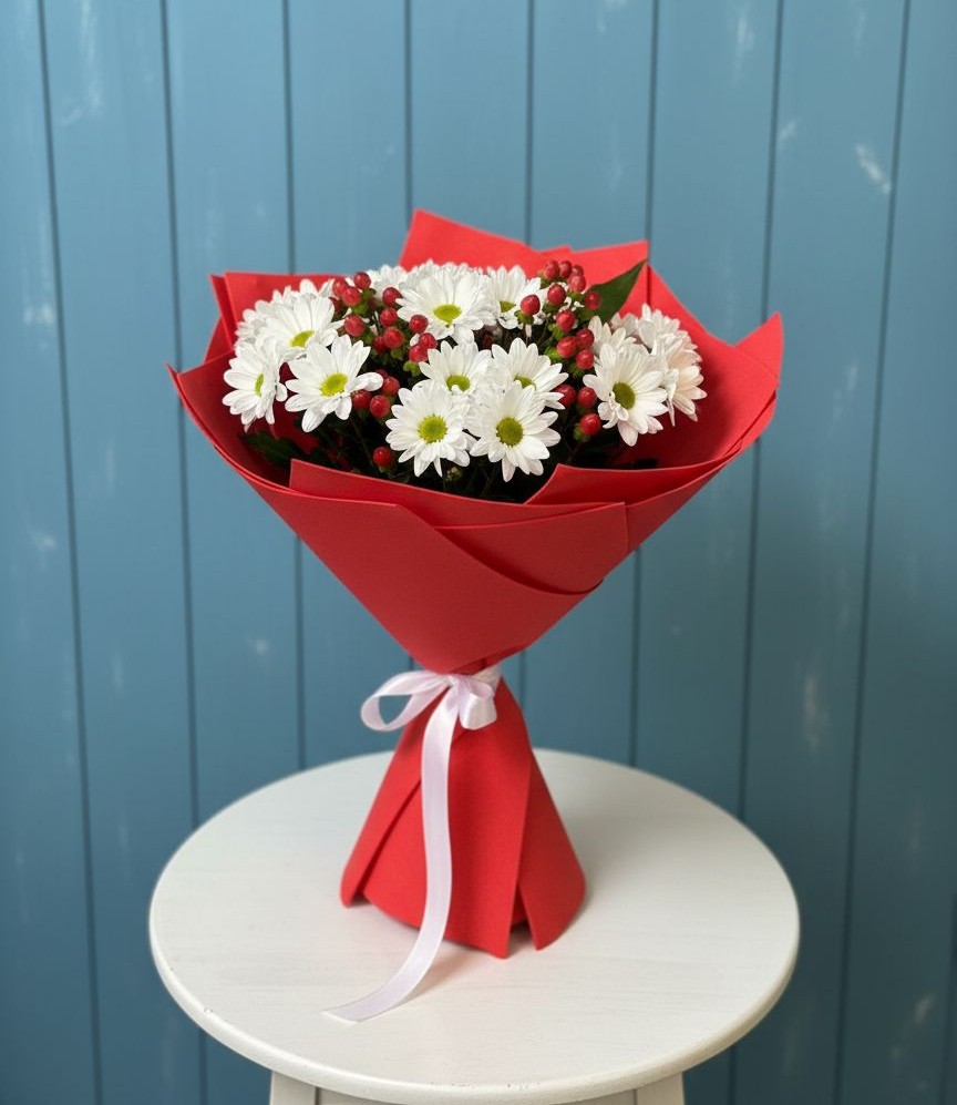 Букет цветов из: Хризантемы в Первомайском Республика Дагестан