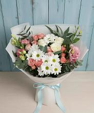 Букет цветов из:  Розы, Лизиантусы и Хризантемы #REPLACE_PRED# Первомайском Республика Дагестан