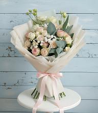 Букет цветов из:  Розы и Лизиантусы в Первомайском Республика Дагестан
