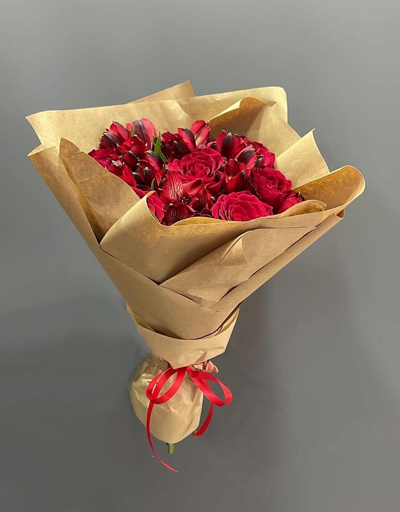 Букет цветов из: Альстромерии и Розы в Первомайском Республика Дагестан