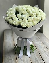 Букет 35 Белых роз в Первомайском Республика Дагестан