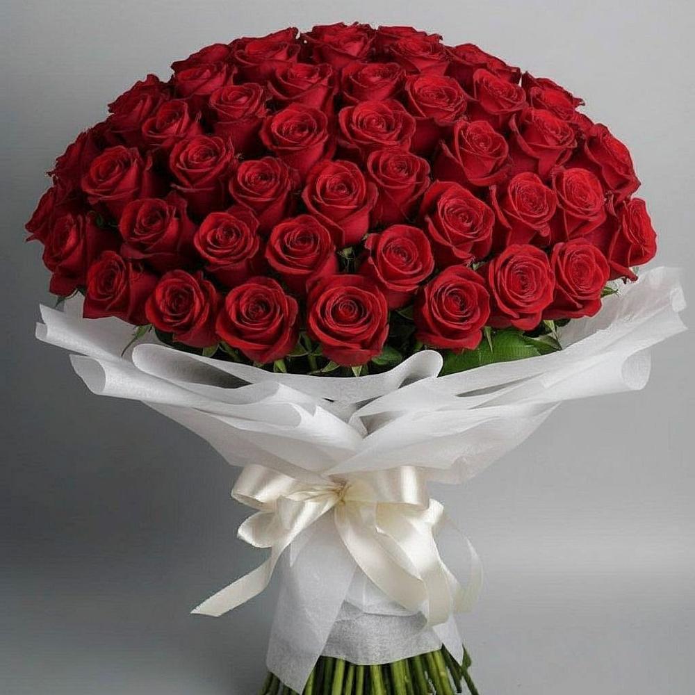 Букет 101 Красная роза Блэк Мэджик в Первомайском Республика Дагестан