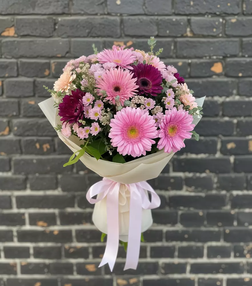 Букет цветов из: Герберы и Хризантемы в Первомайском Республика Дагестан