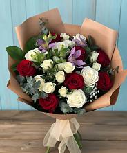 Букет цветов из:  Розы и Альстромерии в Первомайском Республика Дагестан