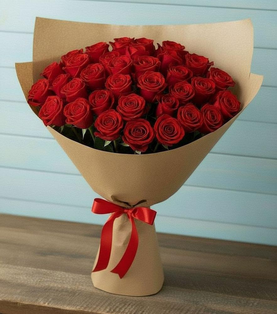 Букет Красные розы Милано в Первомайском Республика Дагестан