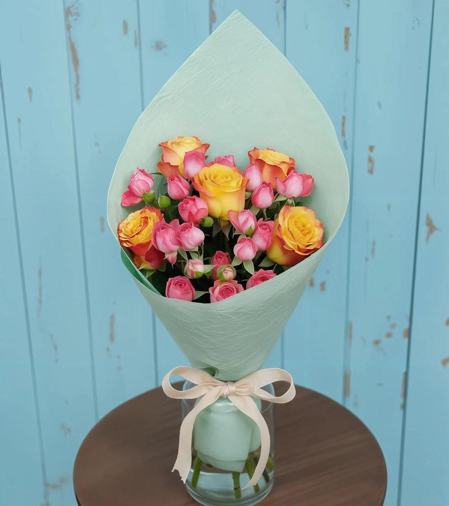 Букет цветов из: Розы в Первомайском Республика Дагестан