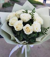Букет Белые розы Проуд #REPLACE_PRED# Первомайском Республика Дагестан