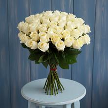 Букет 51 Белая роза Эдлесс Лав #REPLACE_PRED# Первомайском Республика Дагестан