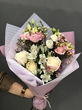 Букет цветов из:  Альстромерии, Розы и Лизиантусы #REPLACE_PRED# Первомайском Республика Дагестан
