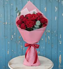 Букет цветов из:  Розы в Первомайском Республика Дагестан