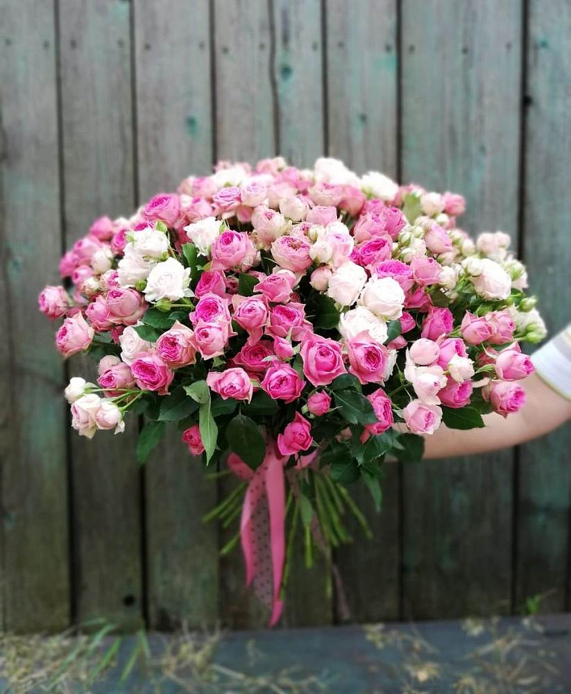 Букет Розовые кустовые розы Натали и Лав Лидия в Первомайском Республика Дагестан