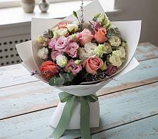 Букет цветов из:  Розы, Лизиантусы и Гвоздики #REPLACE_PRED# Первомайском Республика Дагестан