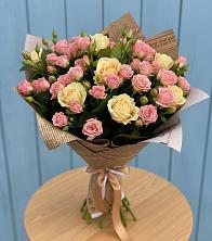Букет цветов из:  Розы в Первомайском Республика Дагестан