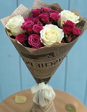Букет цветов из:  Розы в Первомайском Республика Дагестан