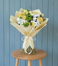 Букет цветов из:  Хризантемы и Розы в Первомайском Республика Дагестан