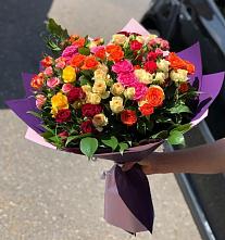 Букет Микс из разноцветных кустовых роз #REPLACE_PRED# Первомайском Республика Дагестан