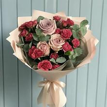Букет цветов из:  Гвоздики и Розы #REPLACE_PRED# Первомайском Республика Дагестан