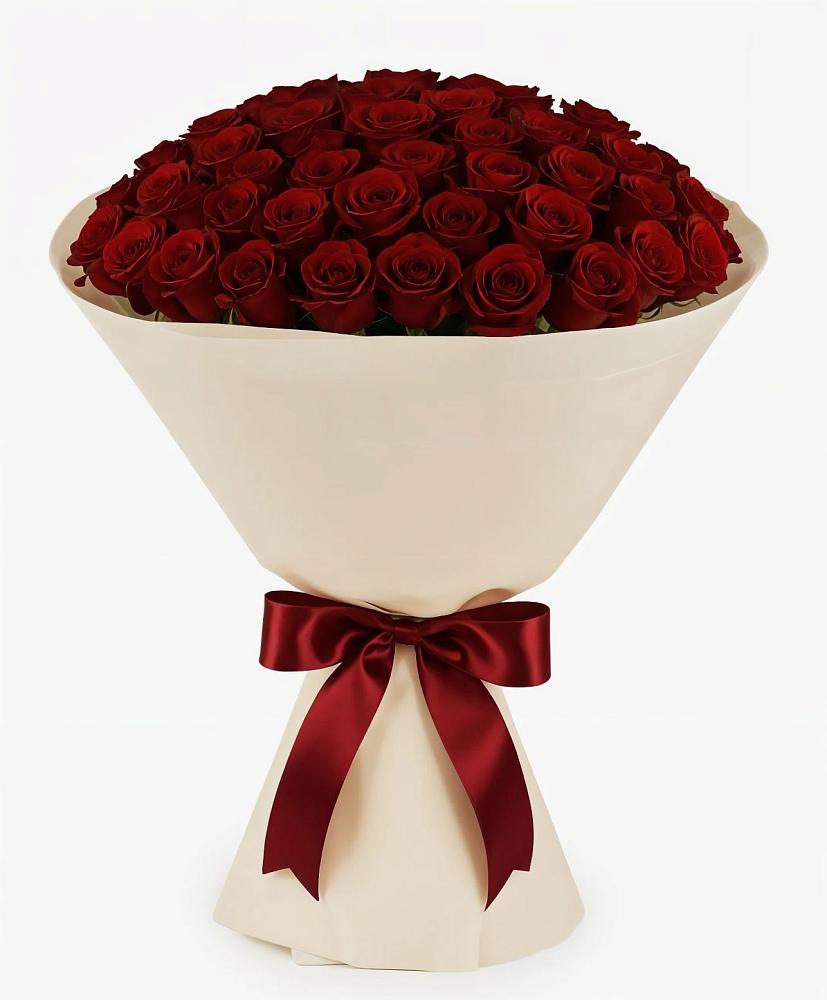 Букет 101 Бордовая роза Блэк Бакарра в Первомайском Республика Дагестан