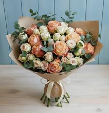 Букет цветов из:  Альстромерии и Розы #REPLACE_PRED# Первомайском Республика Дагестан